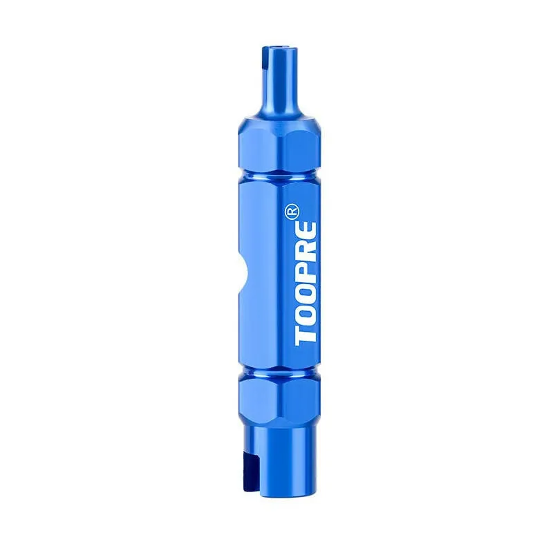 TOOPRE 3-in-1 Bike Multifunctional Valve Core Remover Tool Wrench Spanner For Bicycle Schrader and Presta Valve Extender
