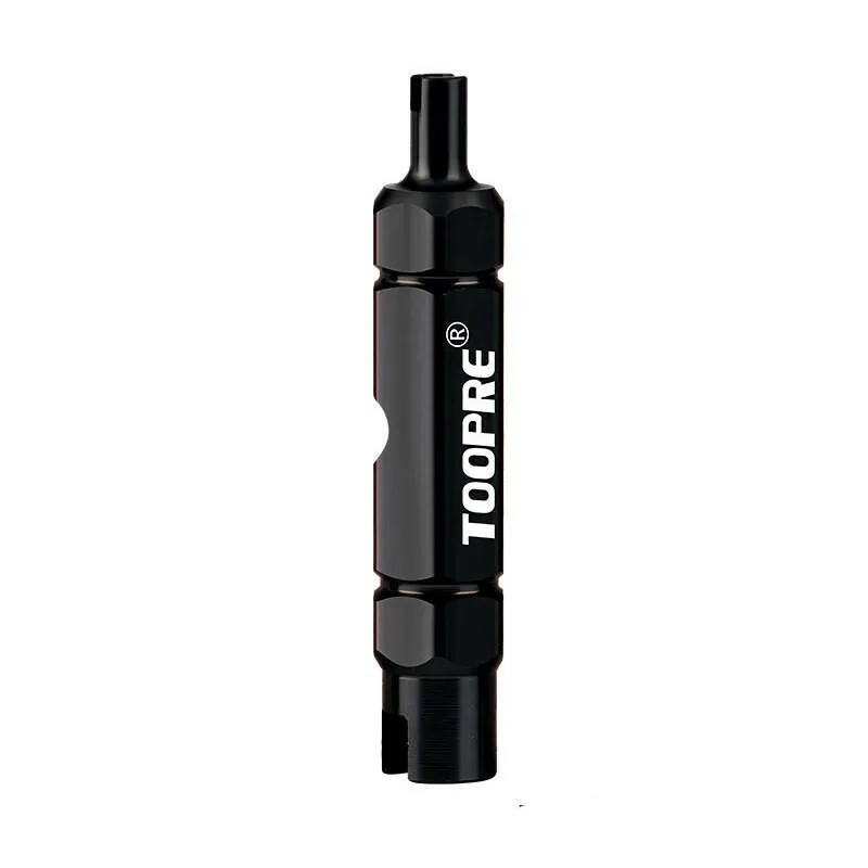 TOOPRE 3-in-1 Bike Multifunctional Valve Core Remover Tool Wrench Spanner For Bicycle Schrader and Presta Valve Extender
