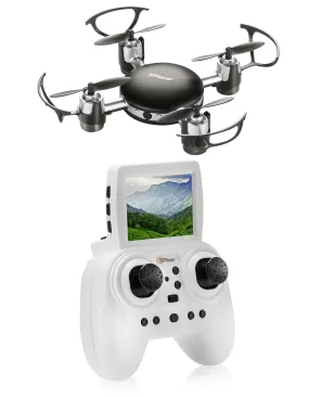 Top Race RC Mini SPY Drone with HD Camera Live Video, 2.4 Ghz, Mini FPV Drone with LCD