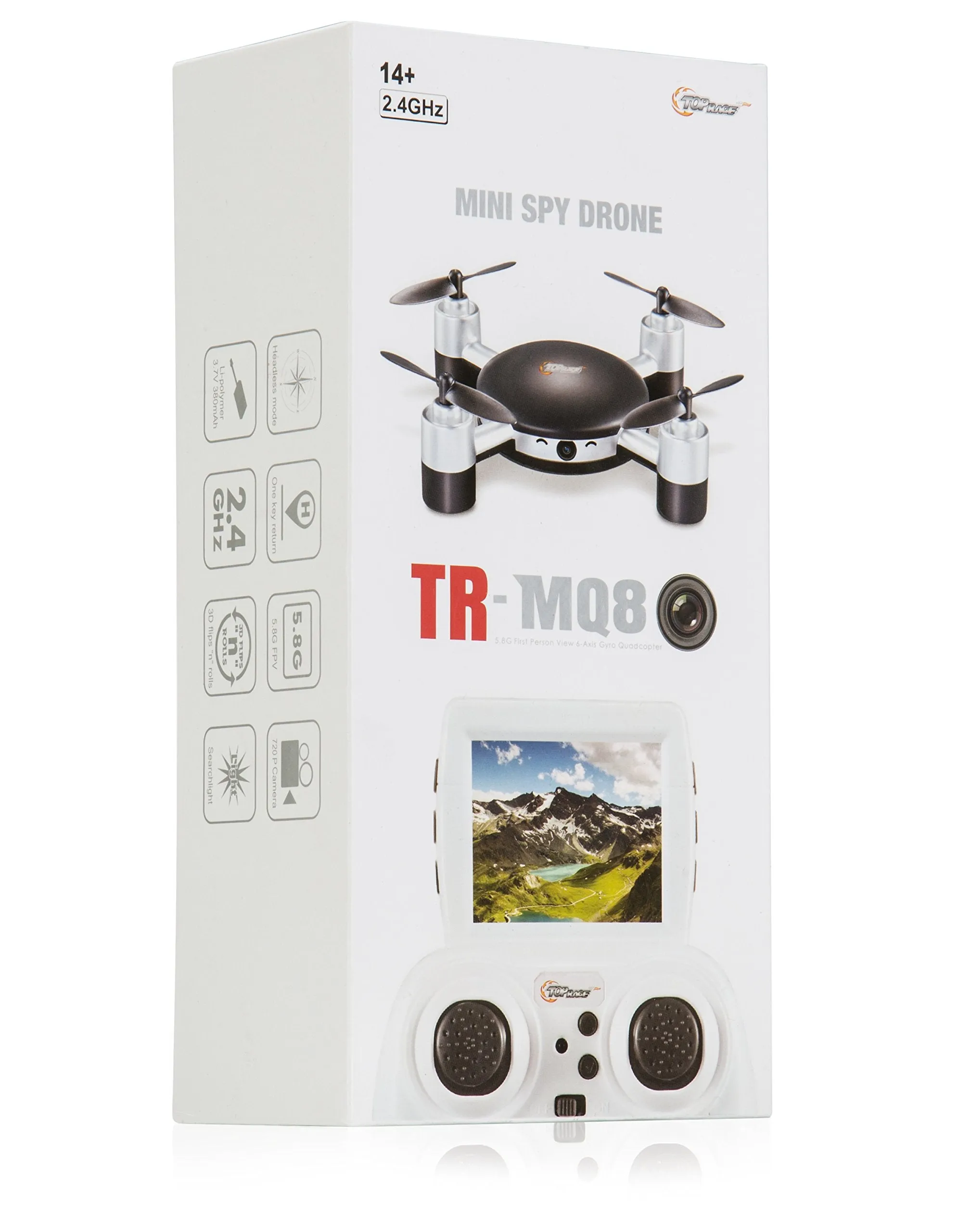 Top Race RC Mini SPY Drone with HD Camera Live Video, 2.4 Ghz, Mini FPV Drone with LCD