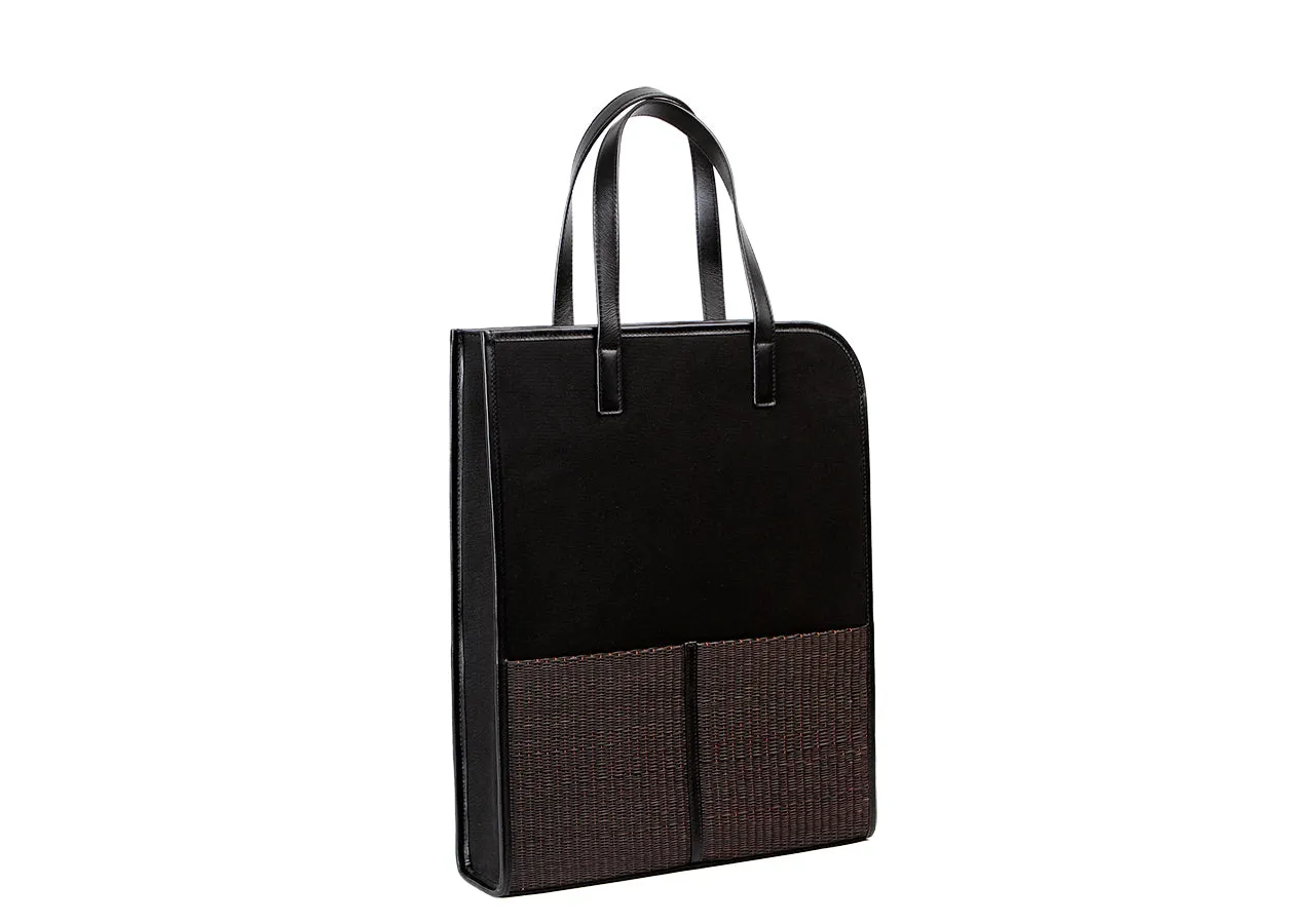 Tote Bag With Sedge (Black)