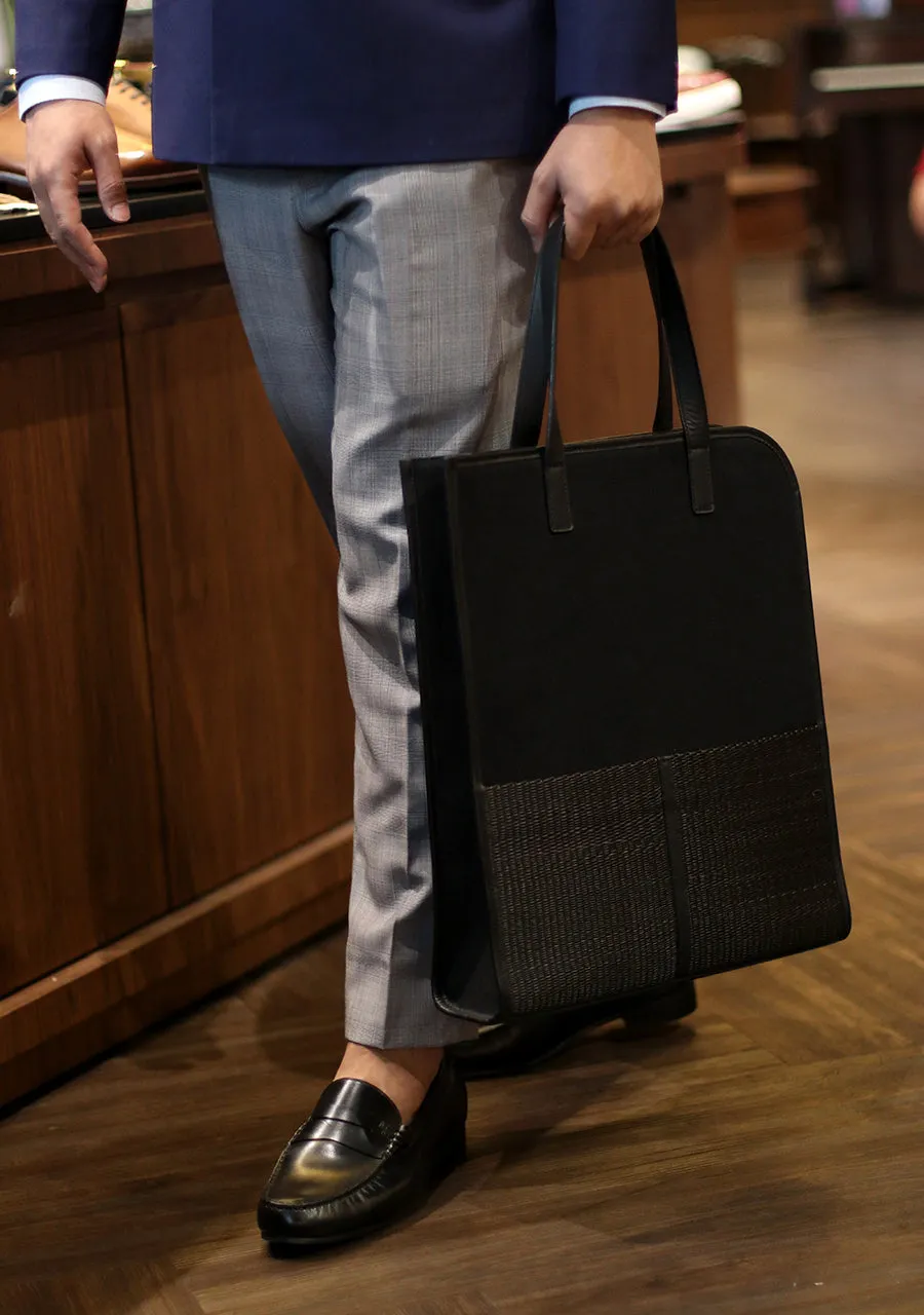 Tote Bag With Sedge (Black)