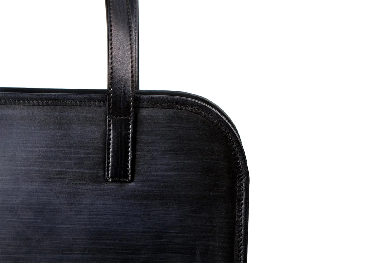 Tote Bag With Sedge (Patina Indigo)