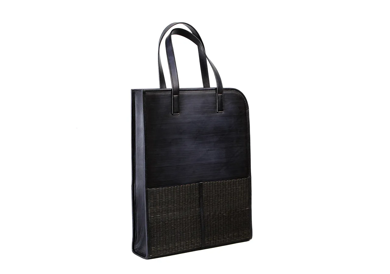 Tote Bag With Sedge (Patina Indigo)
