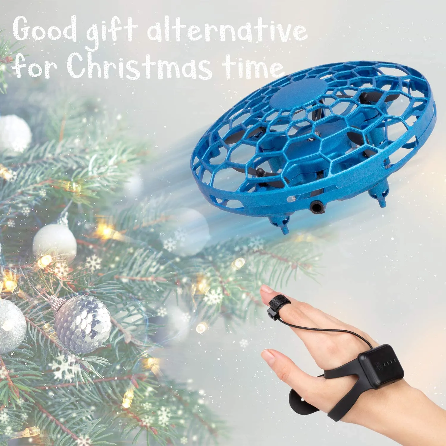 UFO-Type Drone for Kids with USB Cable and Wrist Watch Remote Control