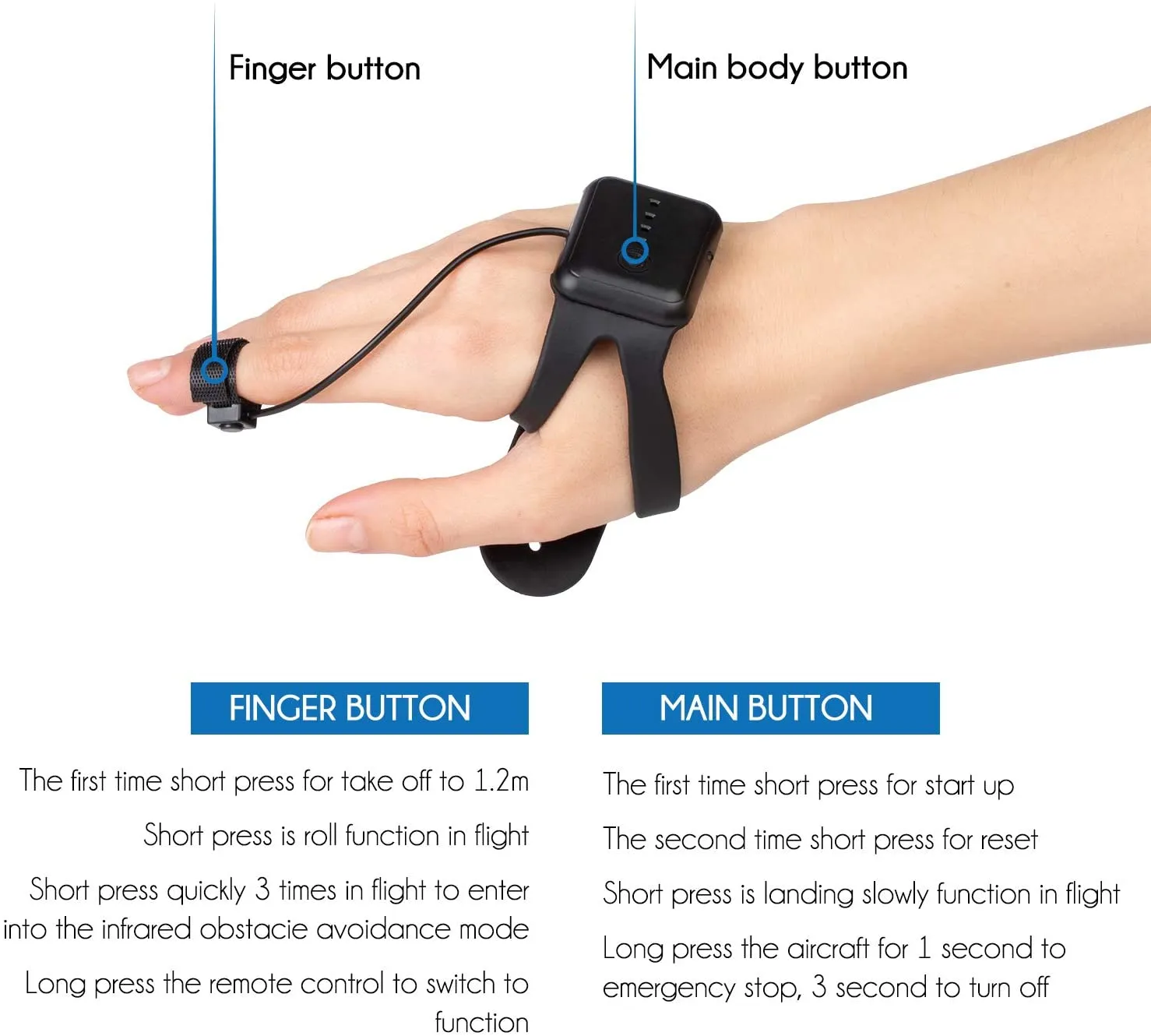 UFO-Type Drone for Kids with USB Cable and Wrist Watch Remote Control