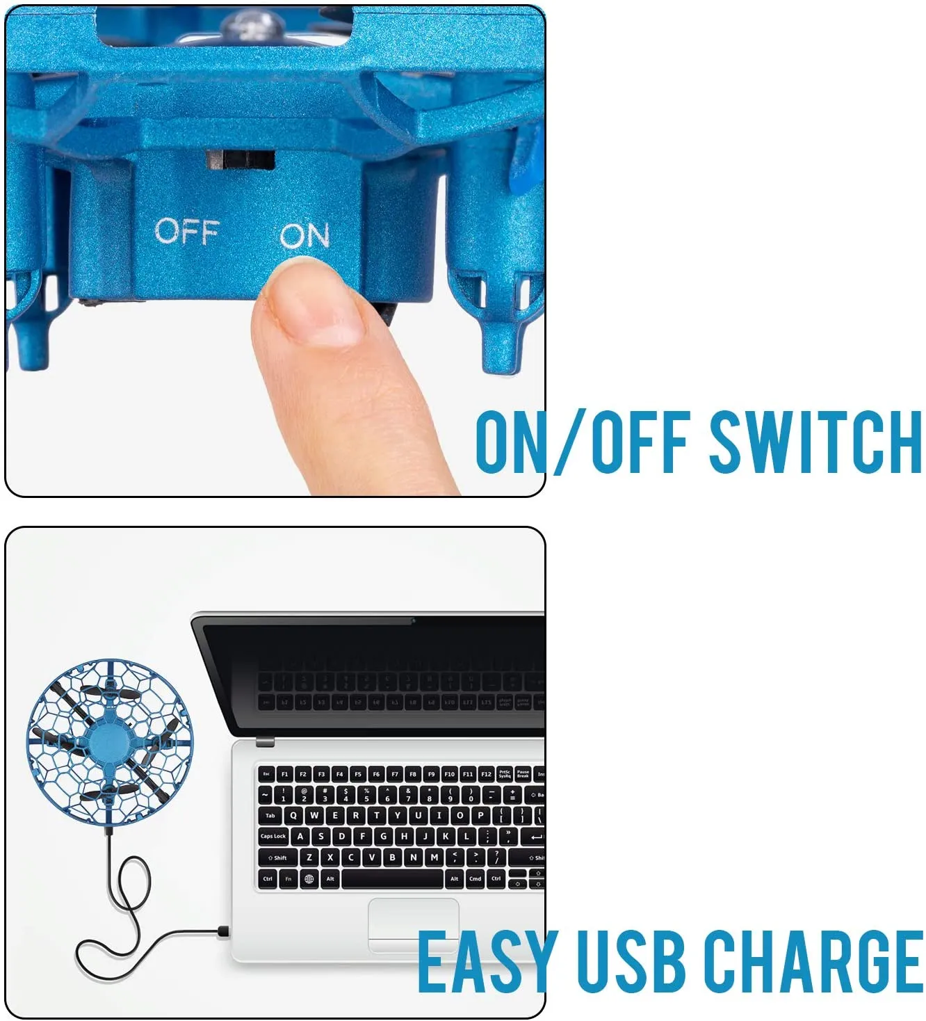 UFO-Type Drone for Kids with USB Cable and Wrist Watch Remote Control