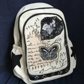 Uniwim Y2k Womens Backpack Japanese Style Original Luxury School Backpacks Vintage Fashion Casual Chain Patchwork Aesthetic Bags