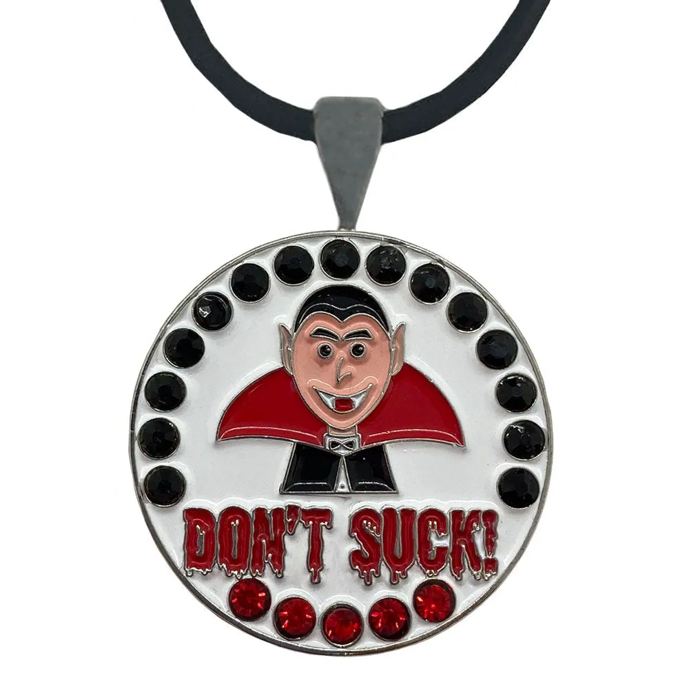 Vampire Golf Ball Marker Necklace