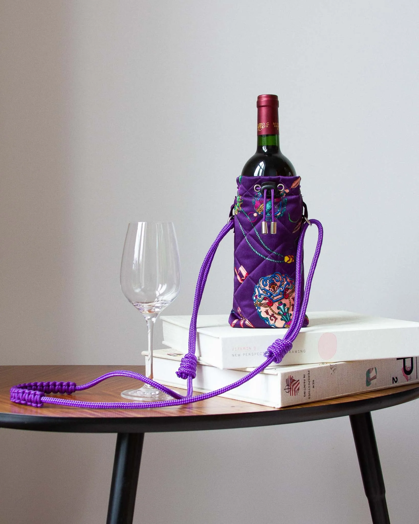 Water Bottle Bag in Purple
