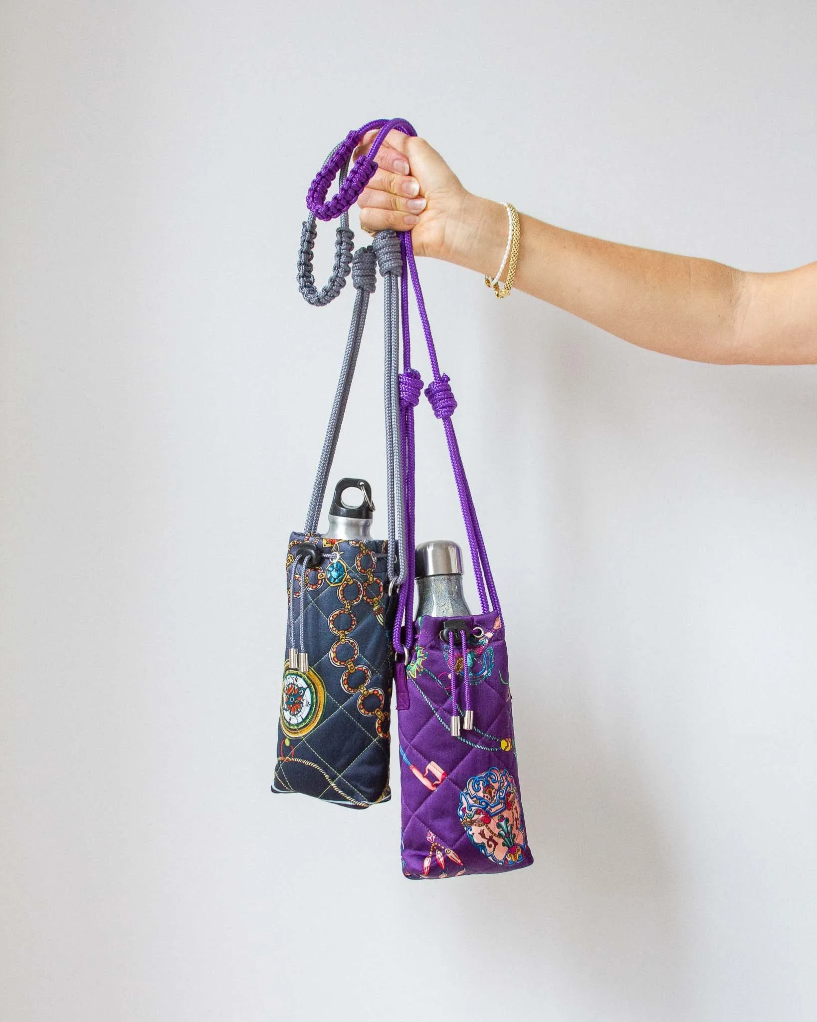 Water Bottle Bag in Purple