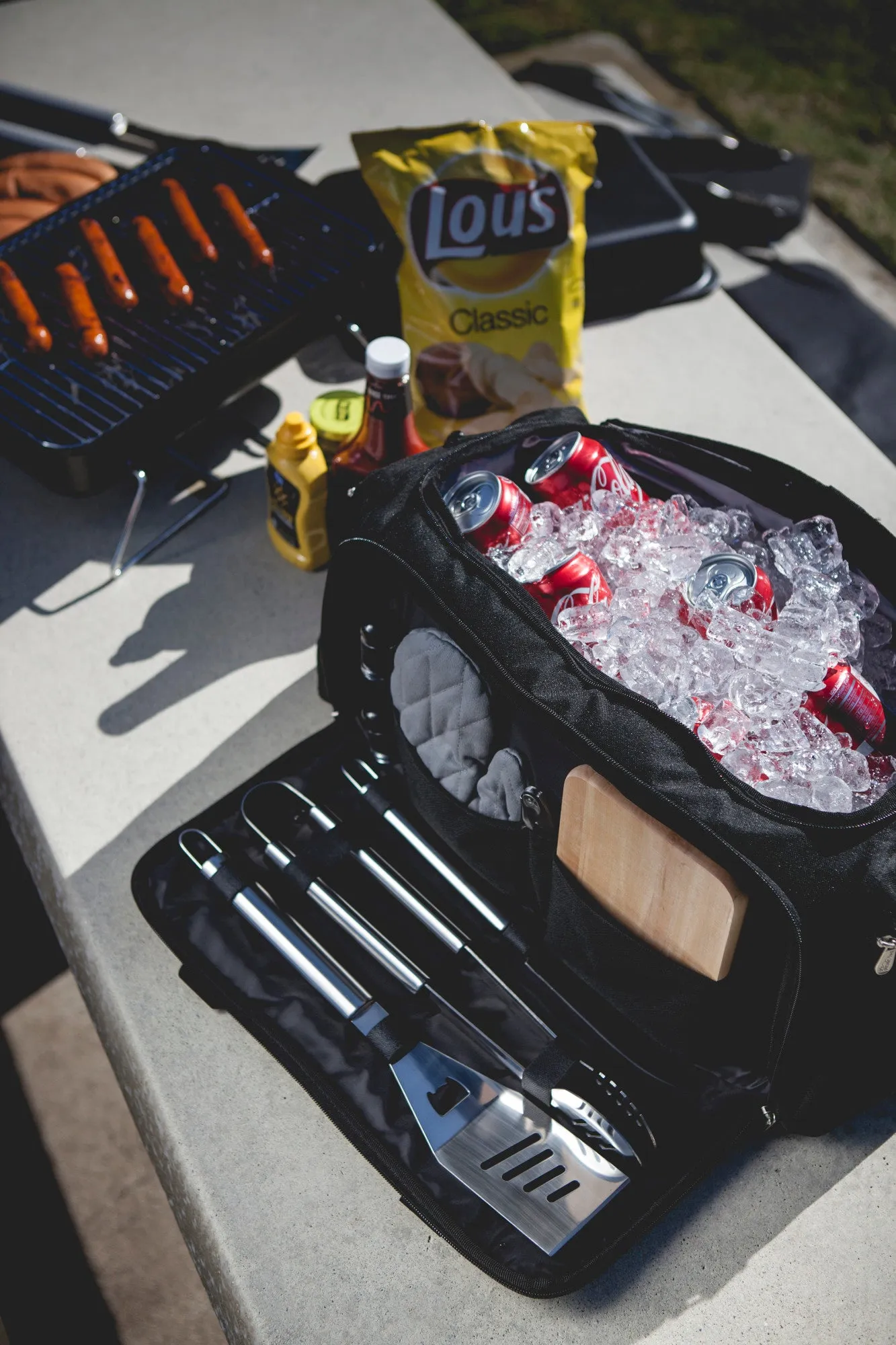 West Virginia Mountaineers - BBQ Kit Grill Set & Cooler