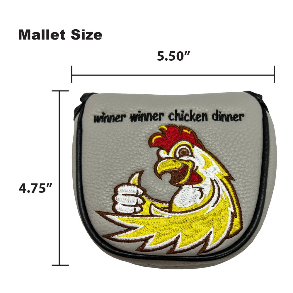 Winner Winner Chicken Dinner Mallet Putter Cover