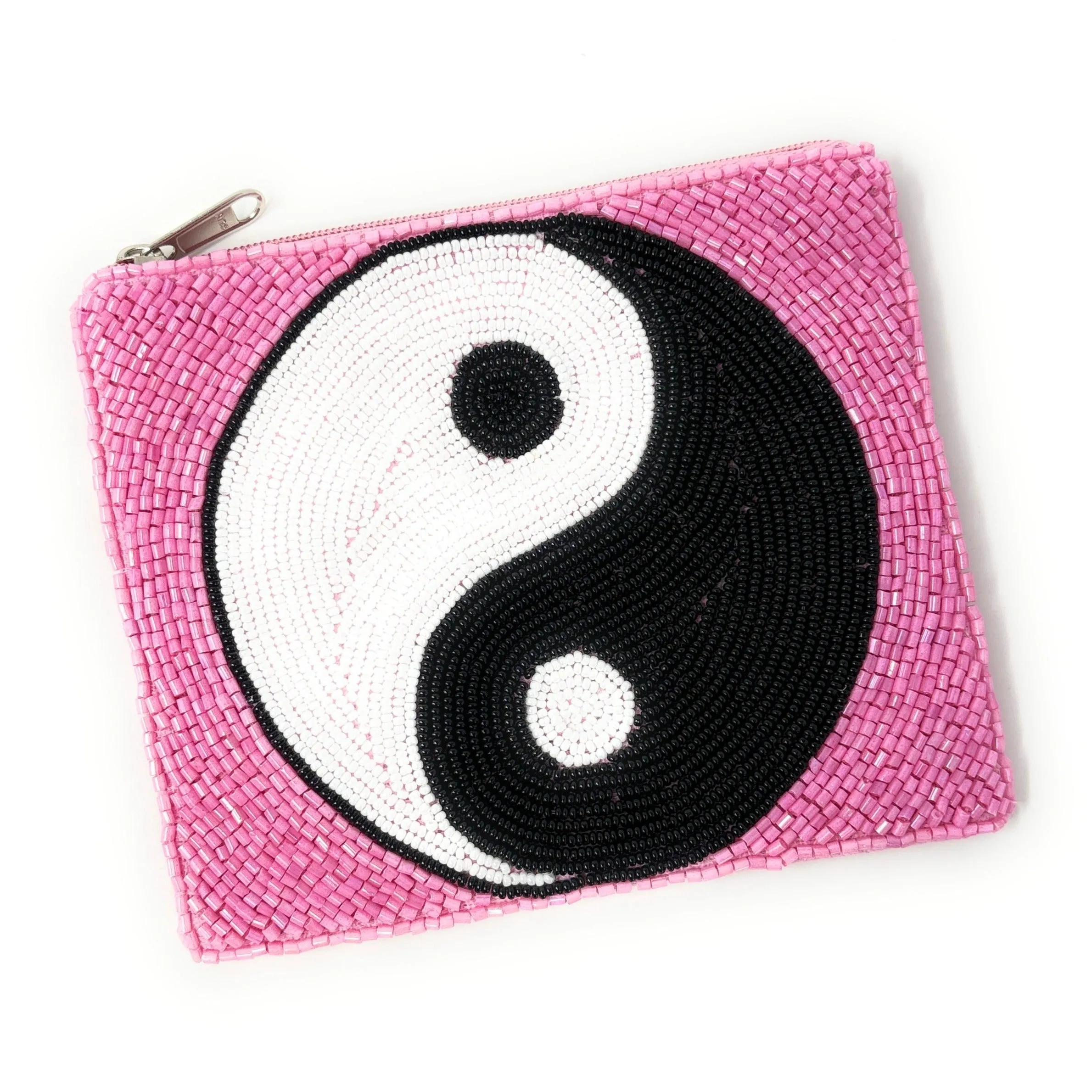 Yin and Yang Beaded Pouch