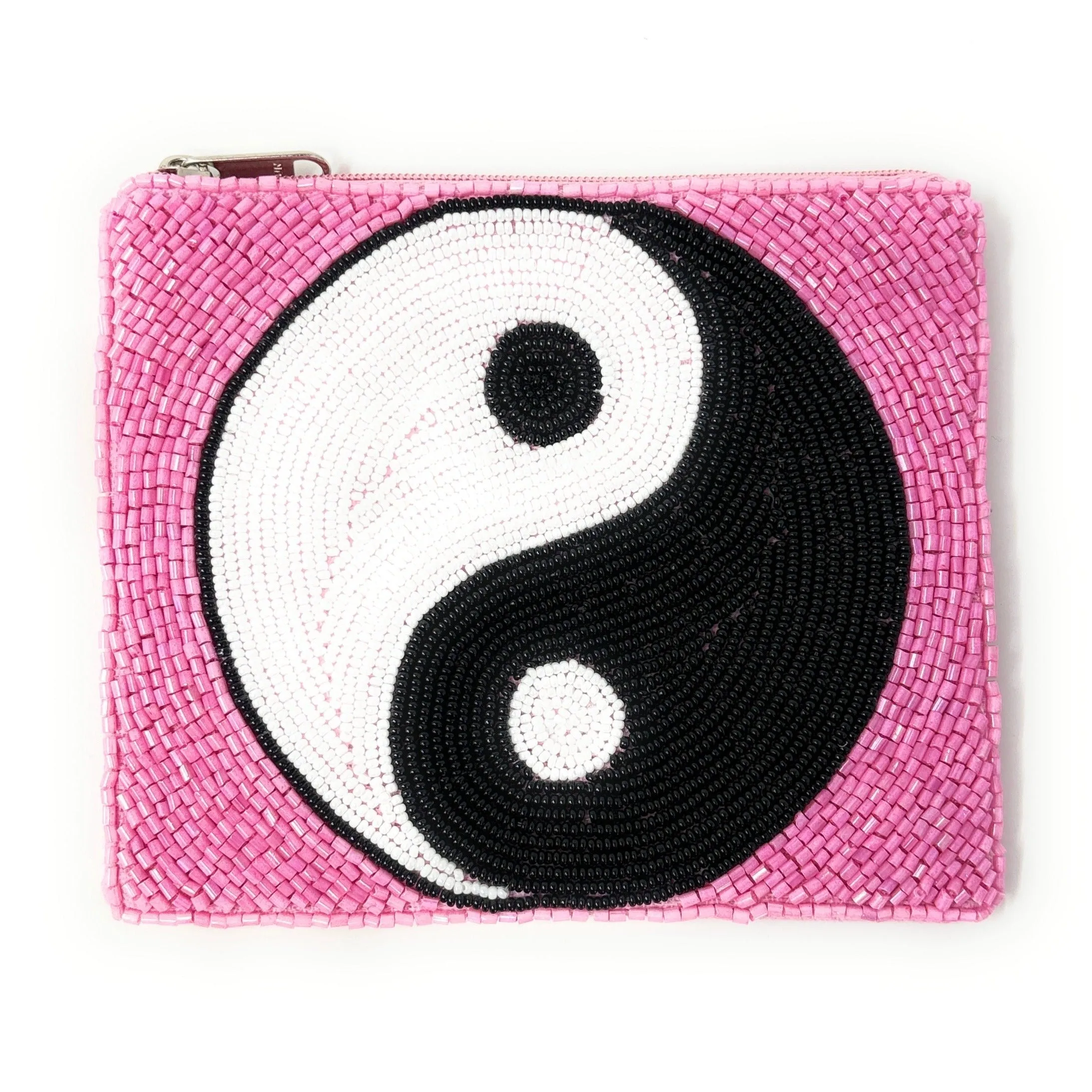 Yin and Yang Beaded Pouch